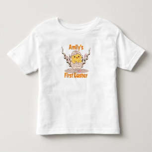 Custom Baby’s First Easter T-Shirt – Chick in Egg