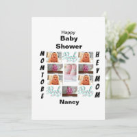 Custom Baby Shower 11 Photo Collage 