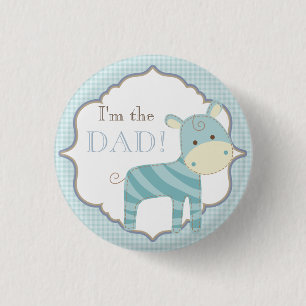 Custom Baby Shower Party I'm the Dad Button