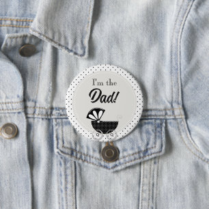 Custom Baby Shower Party I'm the Dad Button