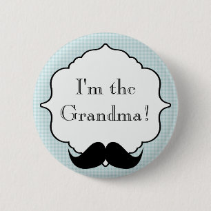 Custom Baby Shower Party I'm the Grandma Button