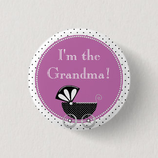 Custom Baby Shower Party I'm the Grandma Button