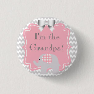 Custom Baby Shower Party I'm the Grandpa Button