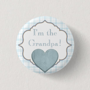 Custom Baby Shower Party I'm the Grandpa Button