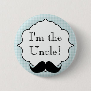 Custom Baby Shower Party I'm the Uncle Button