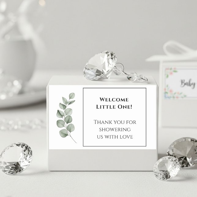 Custom Baby Shower Stickers - Modern Simple Design (Creator Uploaded)