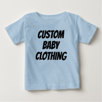 Custom Baby T-Shirt Blank Template