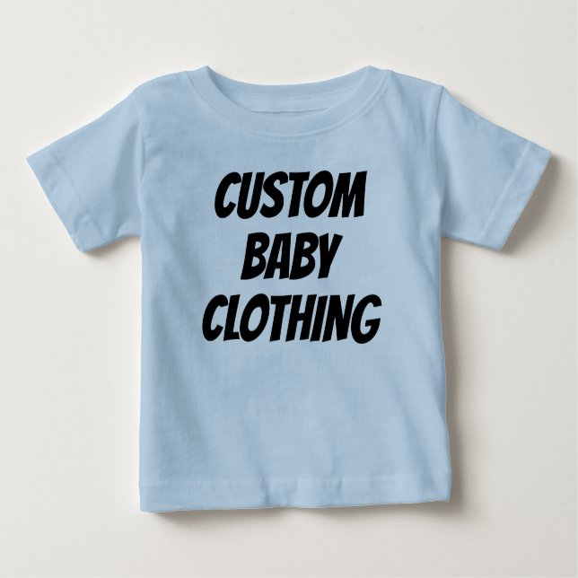 Custom Baby T-Shirt Blank Template (Front)