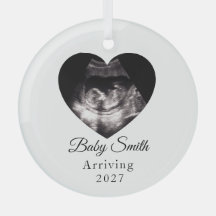 Custom Baby Ultrasound Pregnancy Announcment Photo