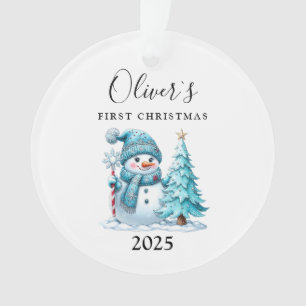 Custom Baby's First Christmas Acrylic Ornament