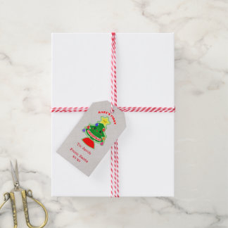 Custom Baby's First Christmas Gift Tag