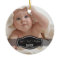 Custom Baby's First Christmas Ornament (black)