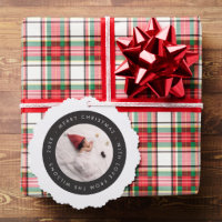 Custom Baby's First Christmas Photo Card Ornament