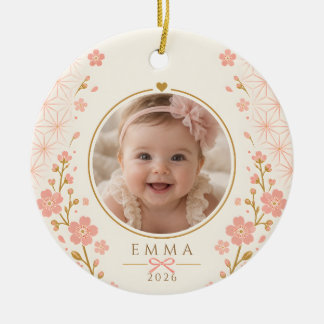 Custom Baby's First Christmas Photo Ornament