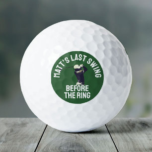 Custom Bachelor Party Favour Golf Trip Groomsmen Balls