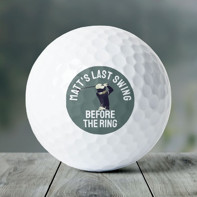 Custom Bachelor Party Favour Golf Trip Groomsmen Golf Balls (Creator Uploaded)