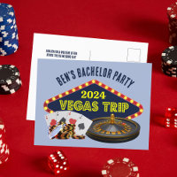 Custom Bachelor Party Las Vegas Trip Invitation