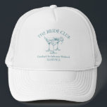 Custom Bachelorette Party Cocktail Social Club Trucker Hat<br><div class="desc">Get the party started with this fun and stylish Custom Bachelorette Party Cocktail Social Club Trucker Hat! Perfect for bachelorette weekends, bridal showers, or girls' night out, this hat adds a personalised touch to your celebration. Featuring a chic cocktail-themed design, you can customise the text to include the bride's name,...</div>