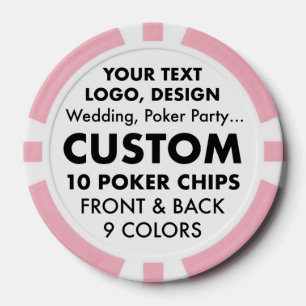 Custom BACHELORETTE Pink Poker Casino Chips