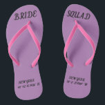 Custom Bachelorette Slippers Thongs<br><div class="desc">copy paste latitude and longitude from www.latpluslong.com</div>