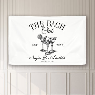 Custom Bachelorette The Bach Club Bridesmaid Favor Banner