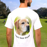 Custom Back Photo And Optional Text Personalised T-Shirt<br><div class="desc">Upload a photo, customise the text, and easily create your personalised photo t-shirt. Click EDIT DESIGN to change the text colour. You can TRANSFER this DESIGN on other Zazzle products and adjust it to fit most Zazzle items. Standard Studio designs are made in high-resolution graphics for professional print. Thank you...</div>
