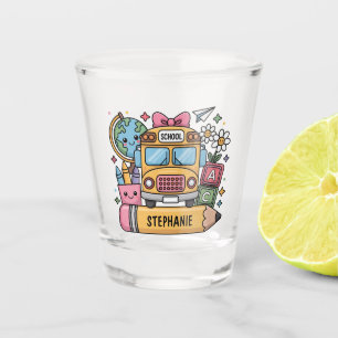 Custom Back-to-School Bus - Personalise Shot Glass