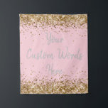 Custom Backdrop Birthday Party Photo Booth Blush Tapestry<br><div class="desc">custom backdrop for photo booth,  birthday party twinkle 15th 18th,  glitter anniversary sweet 16 16th,  personalised 30th 21st 25th 35th,  bridal shower hen do wedding,  boy son man husband daughter,  girl wife prop bachelorette sparkle,  quinceanera 40th 50th 60th 70th,  bride sparkly vow renewal graduation,  10th blush pink gold silver</div>