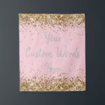 Custom Backdrop Birthday Party Photo Booth Blush Tapestry<br><div class="desc">custom backdrop for photo booth,  birthday party twinkle 15th 18th,  glitter anniversary sweet 16 16th,  personalised 30th 21st 25th 35th,  bridal shower hen do wedding,  boy son man husband daughter,  girl wife prop bachelorette sparkle,  quinceanera 40th 50th 60th 70th,  bride sparkly vow renewal graduation,  10th blush pink gold silver</div>