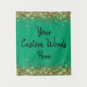 Custom Backdrop Birthday Party Photo Booth Green Tapestry