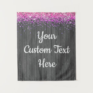 Custom Backdrop Birthday Party Photo Booth Pink Tapestry