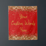 Custom Backdrop Birthday Party Photo Booth Red Tapestry<br><div class="desc">custom backdrop for photo booth,  birthday party twinkle 15th 18th,  glitter anniversary sweet 16 16th,  personalised 30th 21st 25th 35th,  bridal shower hen do wedding,  boy son man husband daughter,  girl wife prop bachelorette sparkle,  quinceanera 40th 50th 60th 70th,  bride sparkly vow renewal graduation,  10th grad Christmas red gold</div>