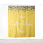 Custom Backdrop Birthday Party Photo Booth Yellow