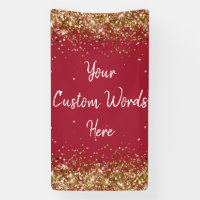 Custom Backdrop Birthday Party Photo Burgundy Gold