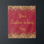 Custom Backdrop Birthday Party Photobooth Burgundy Tapestry<br><div class="desc">custom backdrop for photo booth,  birthday party twinkle 15th 18th,  glitter anniversary sweet 16 16th,  personalised 30th 21st 25th 35th,  bridal shower hen do wedding,  boy son man husband daughter,  girl wife prop bachelorette sparkle,  quinceanera 40th 50th 60th 70th,  bride sparkly vow renewal graduation,  10th grad burgundy red gold</div>