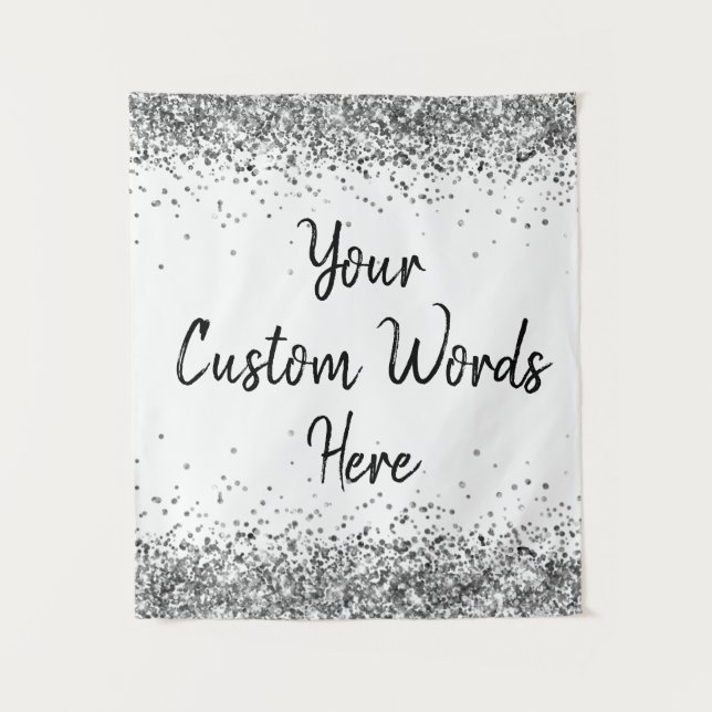 Custom Backdrop Personalised Birthday Photo Prop Tapestry (Front)