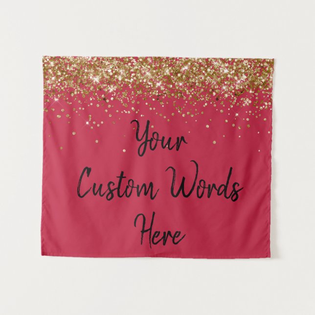 Custom Backdrop Personalised Photo Booth Back drop Tapestry (Front (Horizontal))