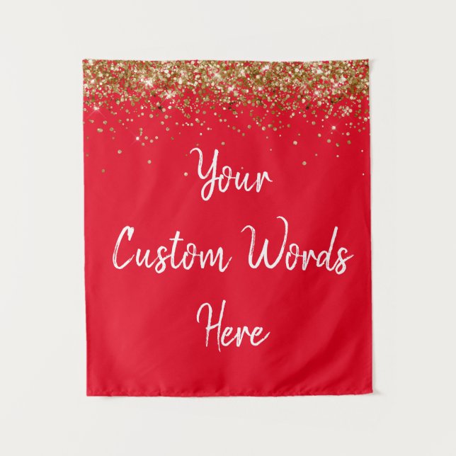 Custom Backdrop Personalised Photo Booth Back drop Tapestry (Front)