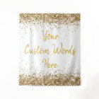 Custom Backdrop Personalised Photobooth White Gold