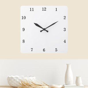 Custom Background Colour Personalised Wall Clock