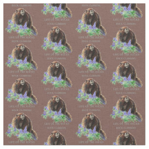 Custom Background Colour Rock Climbing Marmot Quot Fabric
