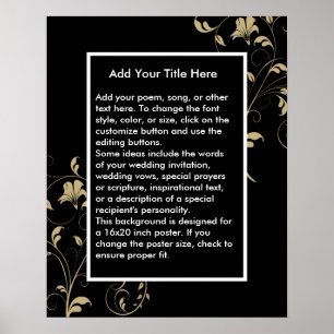 Custom Background for Poster