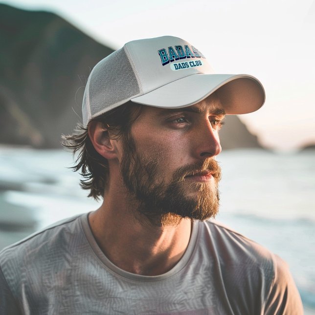Custom Badass Dad Club Retro Cool Trendy Fun Trucker Hat (Creator Uploaded)