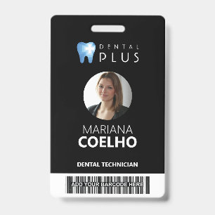 Custom Badge - Logo, Photo, Name and Barcode ID Badge