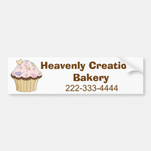Custom Bakery Bumpsticker Bumper Sticker