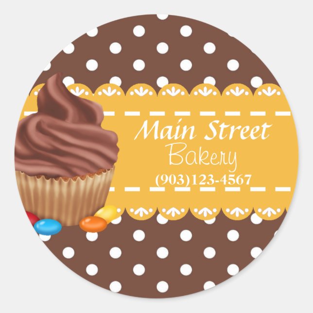 Custom Bakery Business Stickers (Front)