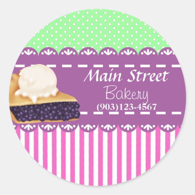Custom Bakery Business Stickers (Front)