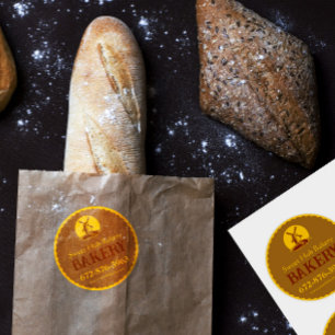 Custom Bakery Editable Label Sticker