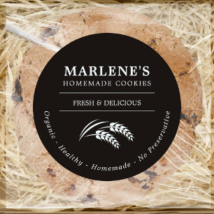 Custom Bakery Homemade Food Classic Round Sticker
