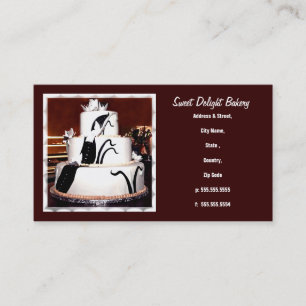 Custom Bakery / Wedding Cakes Business Card